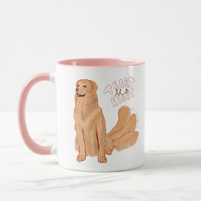 Taza Cita de perro de dibujos animados (Izquierda)