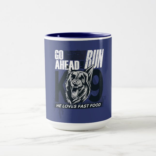 Taza Cita de perro de la policía (Centro)