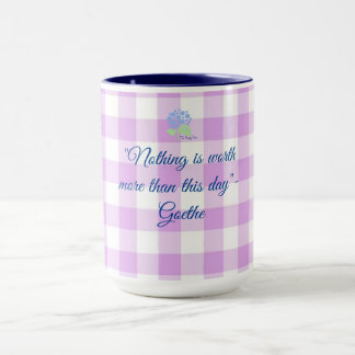 Taza cita de purple gingham Goethe