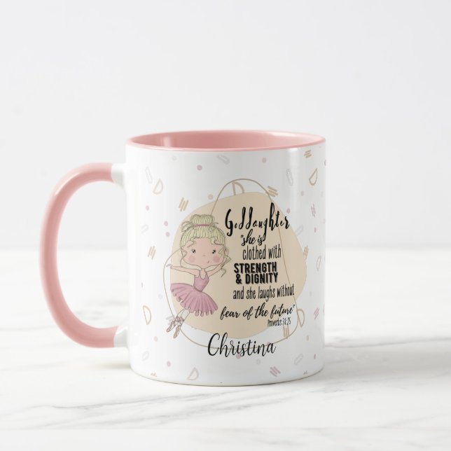 Taza Cita de regalo de la diosa Proverb Blonde BALLERIN (Izquierda)
