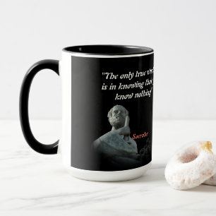 Taza Cita De Sócrates Sobre Sabiduría