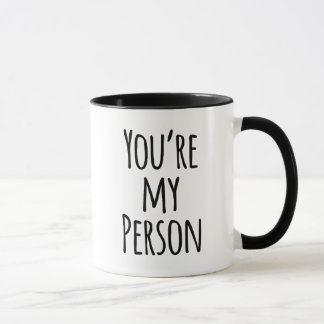 Taza Cita de tipografía que eres mi amigo personal