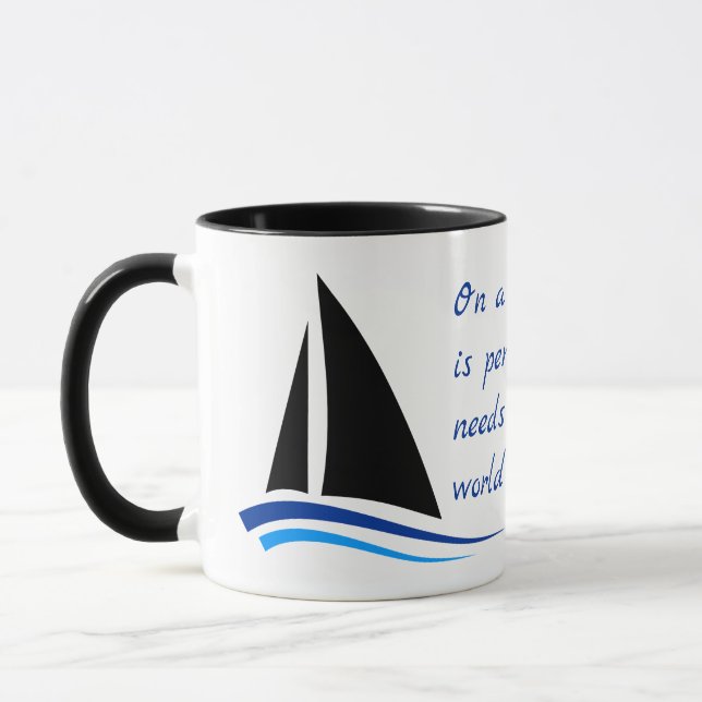 Taza Cita de vela, viento y belleza (Izquierda)
