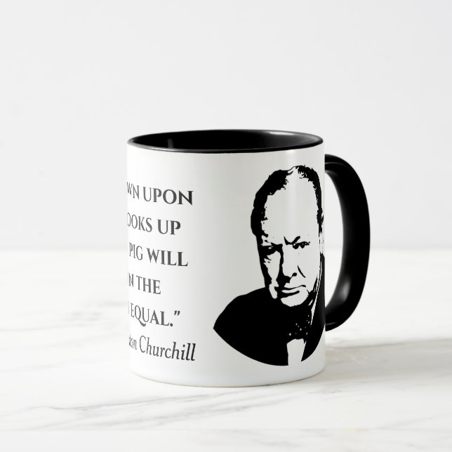 Taza cita de Winston Churchill (Anverso derecho)