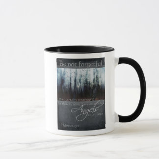 Taza Cita del ángel del 13:2 de los hebreos