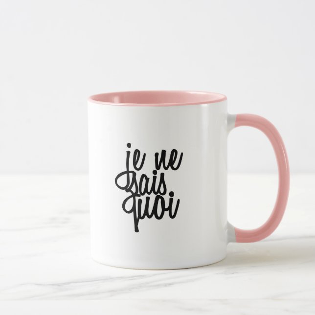 Taza Cita del francés del Ne Sais Quoi de Je (Derecha)