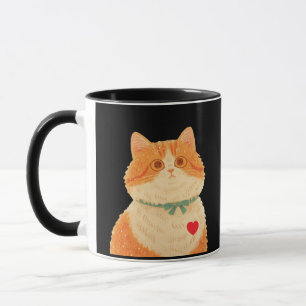 Taza Cita del gato de Charles Dickens - Mug del Naranja