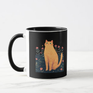 Taza Cita del gato de Charles Dickens - Naranja Tabby M