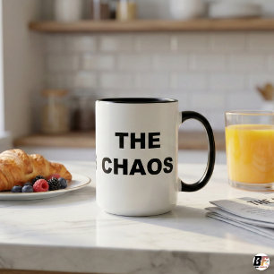 Taza Cita Divertida Abraza El Caos Dos Tonos