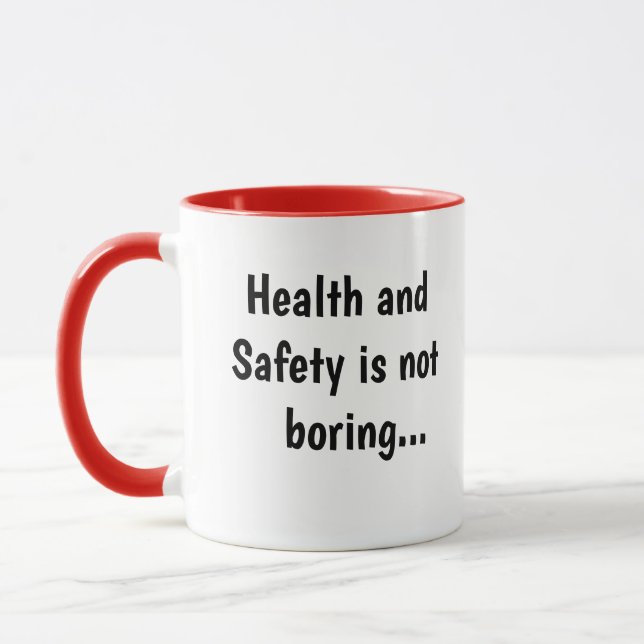Taza Cita divertida cruel no aburrida de salud y de la (Izquierda)