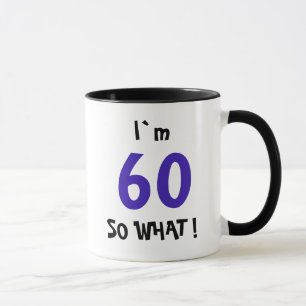 Taza Cita Divertida Cumpleaños 60 Moderno