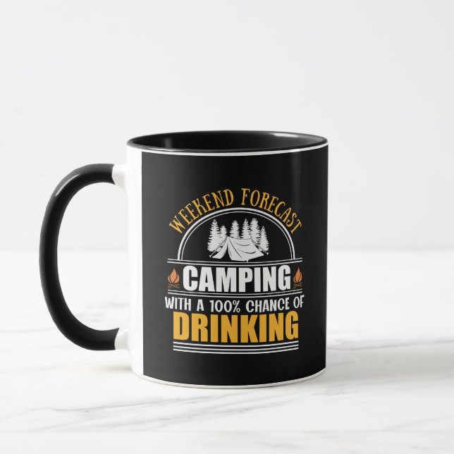 Taza Cita divertida de camping (Izquierda)