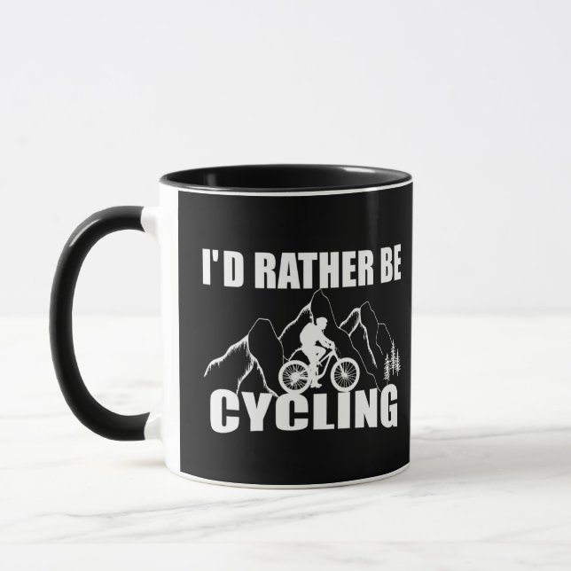 Taza Cita divertida de ciclismo (Izquierda)