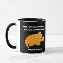 Taza Cita divertida de Dinosaur Triceratops