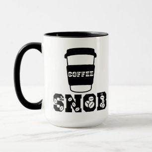 Taza Cita divertida de esnob del café para mamá entusia