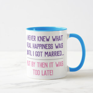 Taza Cita divertida de la vida de casado