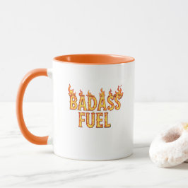 Taza Cita divertida de moda sobre el combustible Badass