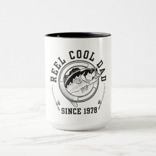 Taza Cita Divertida de Pesca Carrete Genial Papá Desde