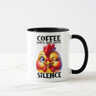 Taza Cita divertida de pollo/sarcástico