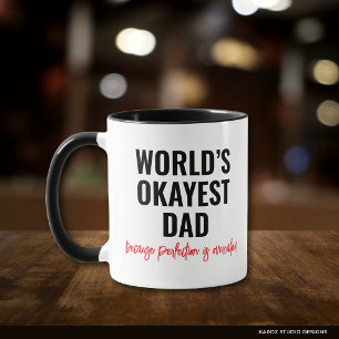 Taza Cita Divertida del Papá Más o Menos del Mundo