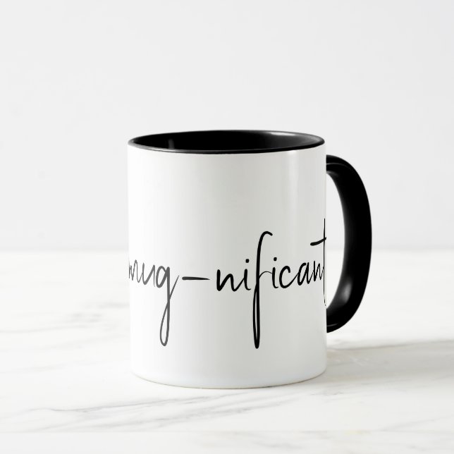 Taza Cita divertida en blanco (Anverso derecho)