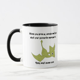 Taza Cita divertida favorita de dinosaurios Pterodactyl
