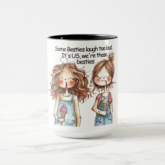 Taza Cita divertida para el mejor amigo (Centro)