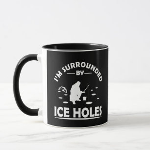 Taza Cita divertida sobre la pesca en el hielo