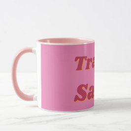Taza Cita divertida, vulgar y descarada en rosa