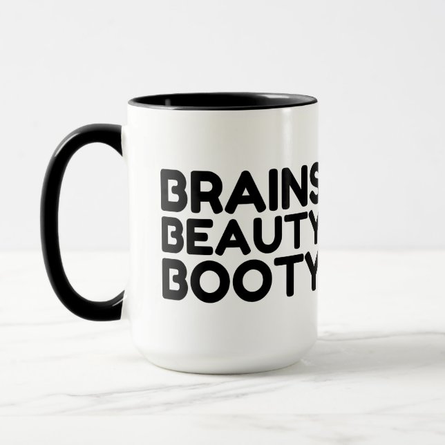 TAZA CITA FUNNY DE BELLEZA CEREBRAL (Izquierda)