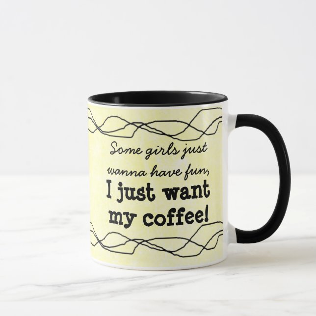 Taza Cita graciosa café amarillo de las mujeres (Derecha)