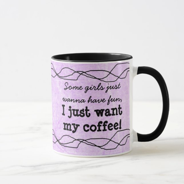 Taza Cita graciosa café morado de las mujeres (Derecha)