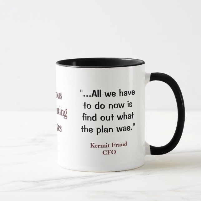 Taza Cita graciosa de contable CFO diciendo (Derecha)