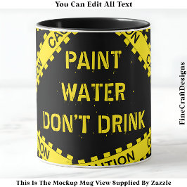 Taza Cita Graciosa De Paint Water Para Artistas Crafter