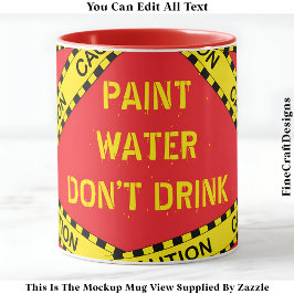 Taza Cita Graciosa De Paint Water Para Artistas Crafter