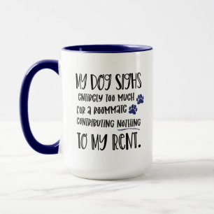 Taza Cita graciosa de perro gruñón con Mascota de la ma