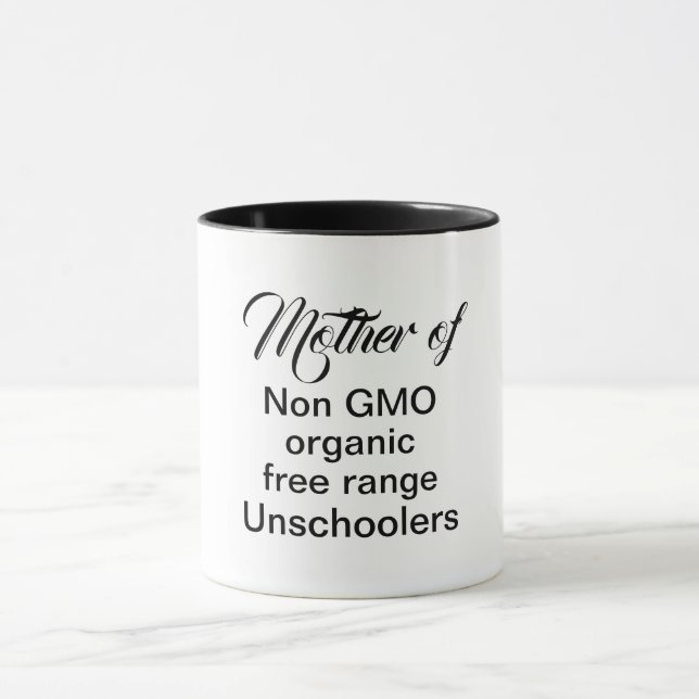 Taza Cita graciosa para mamá que no va a la escuela (Centro)