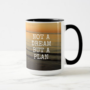 Taza Cita inspiradora al atardecer en el océano