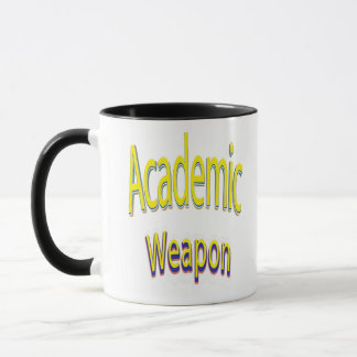 Taza Cita Inspiradora con arma académica, de vuelta a l