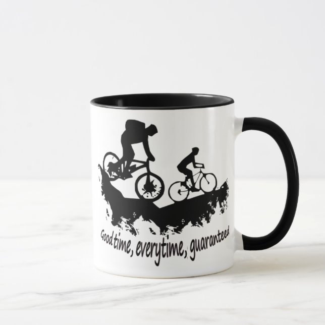 Taza Cita Inspiradora de buen tiempo para ciclismo de m (Derecha)