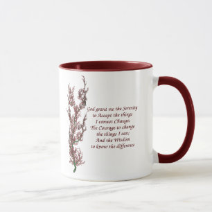 Taza Cita inspiradora del rezo de la serenidad