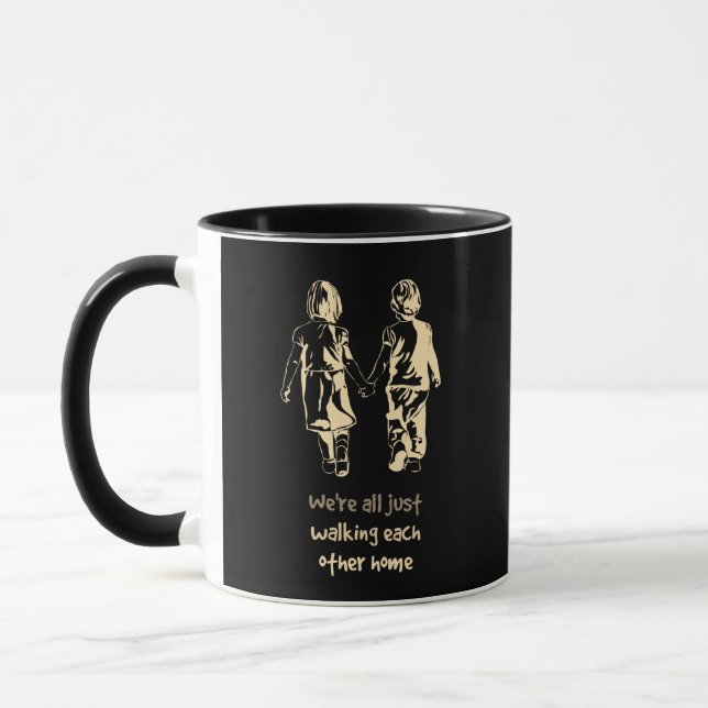 Taza Cita Inspiradora entre compañeros de casa (Izquierda)
