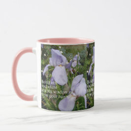 Taza Cita Inspiradora fija y silenciosa sobre el iris m