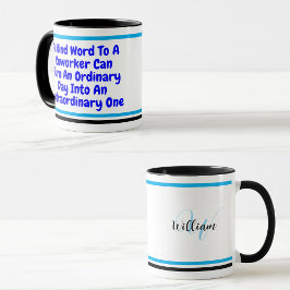 Taza Cita Inspiradora Personalizada | Compañero de Trab