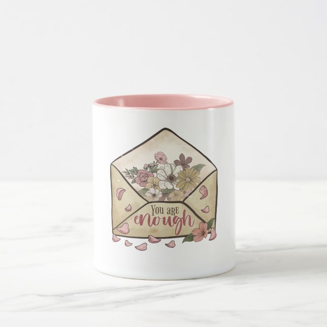 Taza Cita inspiradora que eres suficiente (Centro)
