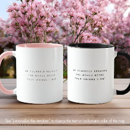 Taza Cita ligera única fuente gris de moda de dos tonos