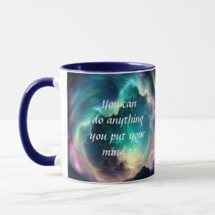 Taza Cita Motivacional Cree En Ti Mismo Galaxia Nebulos