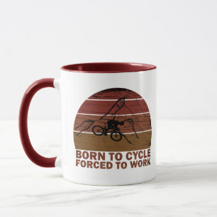 Taza Cita motivacional de ciclismo de montaña - Ciclism