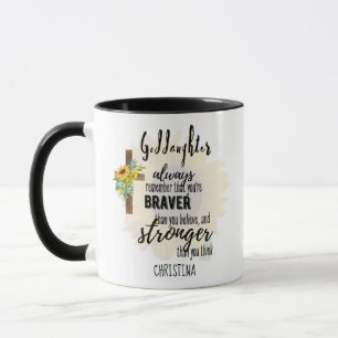 Taza Cita motivacional de GODDAUGHTER para adolescentes