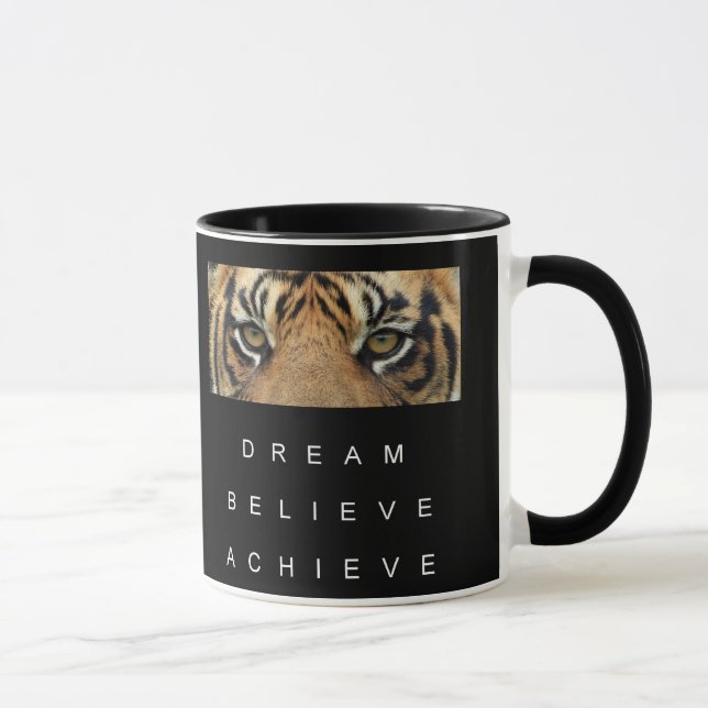 Taza Cita Motivacional De Plantilla En Blanco Y Negro M (Derecha)